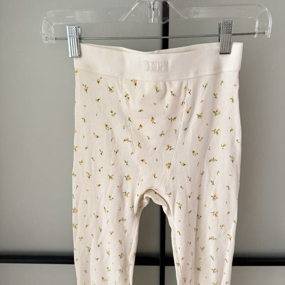 Skims Rib Leggings Size XXS Marigold Rosebud Print Pants Pajamas NEW NWT - Picture 8 of 14